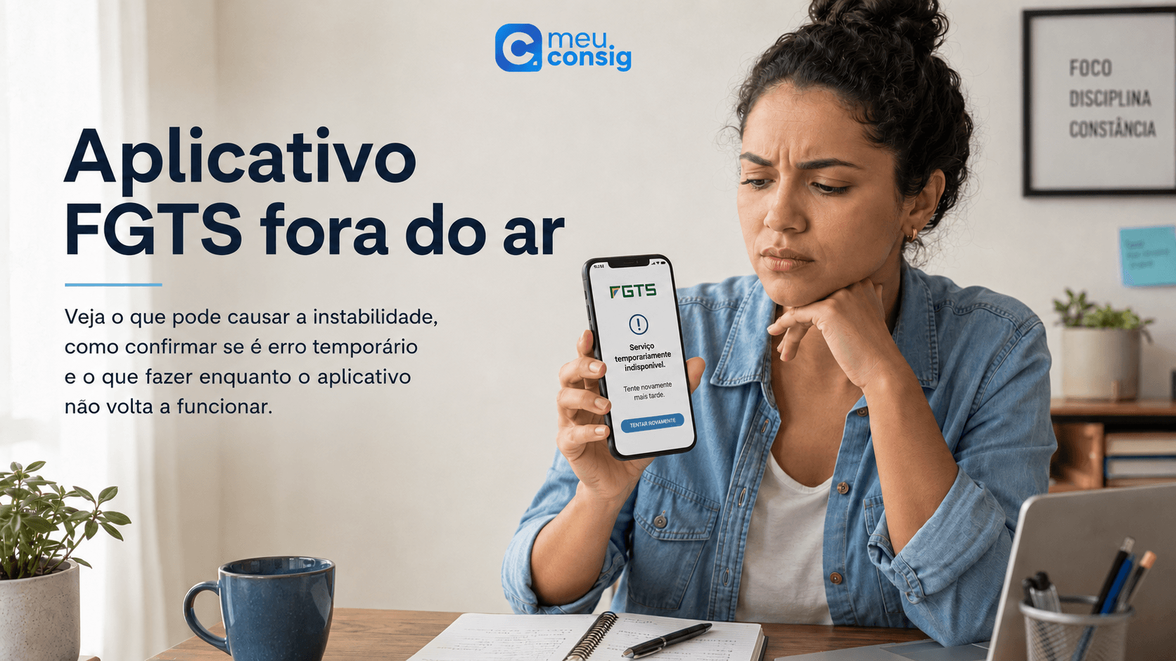 Aplicativo FGTS fora do ar